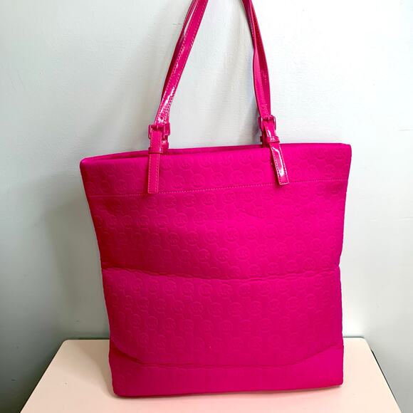 Michael Kors Hot Pink Jet Set Neoprene Tote Bag - Picture 5 of 9